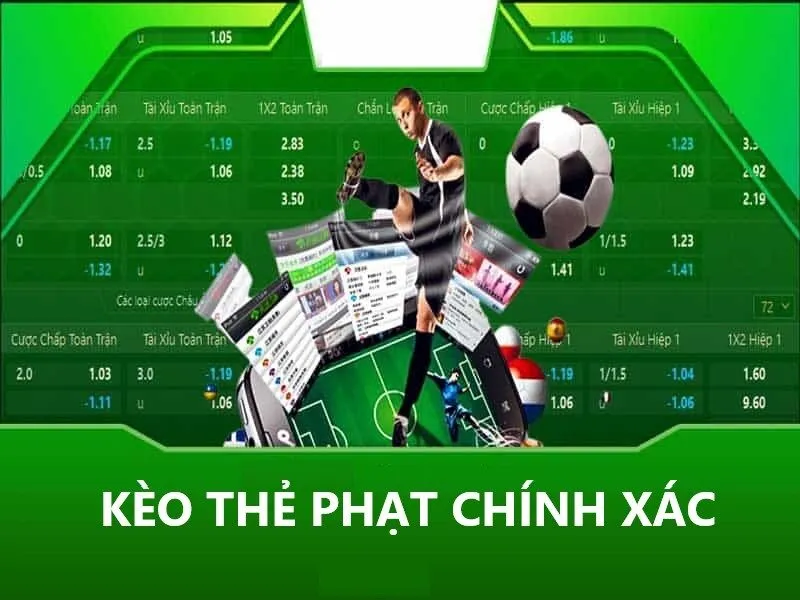 Các hình thức cược Kèo số thẻ phạt chính xác